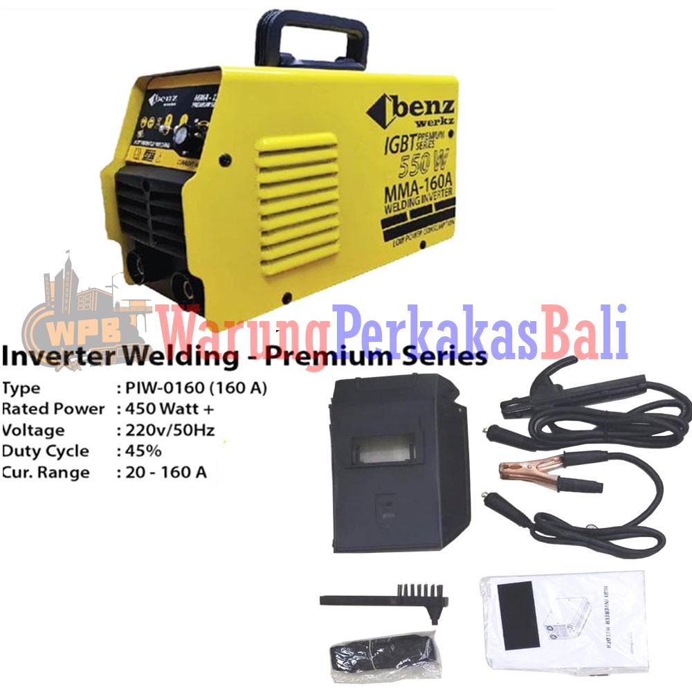 Benz Mesin Las 160A 550 Watt Trafo Las Inverter Benz Mesin Las 160A 55