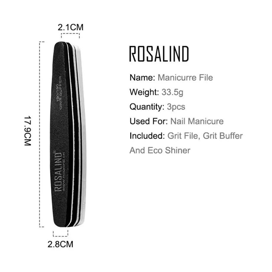 Rosalind Nail File Kikir Kuku Untuk Manicure Pedicure Nail Art/Nail File/Nail Buffer Block/Kikir Kuku/Kikir Manicure Pedicure