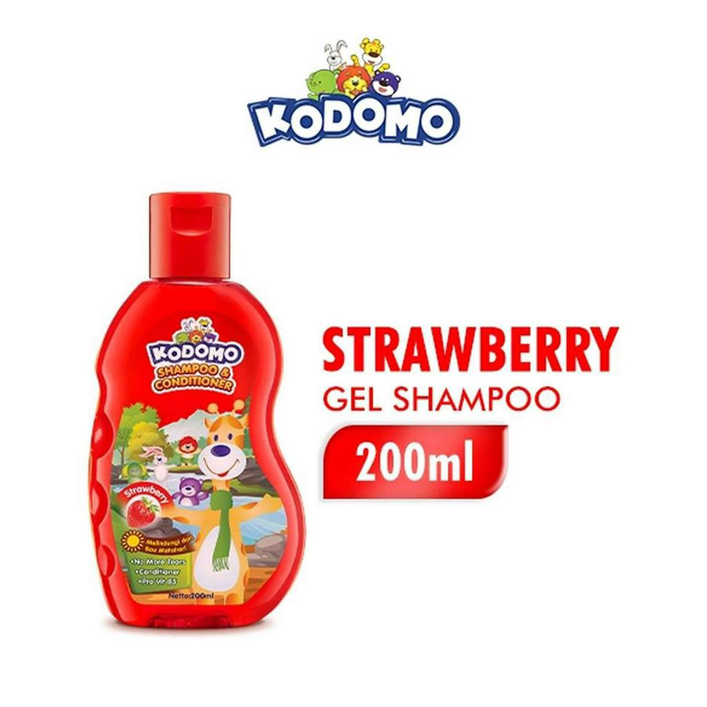 Kodomo / Shampo &amp; Conditioner / Shampo Rambut / Strawberry / 200ml