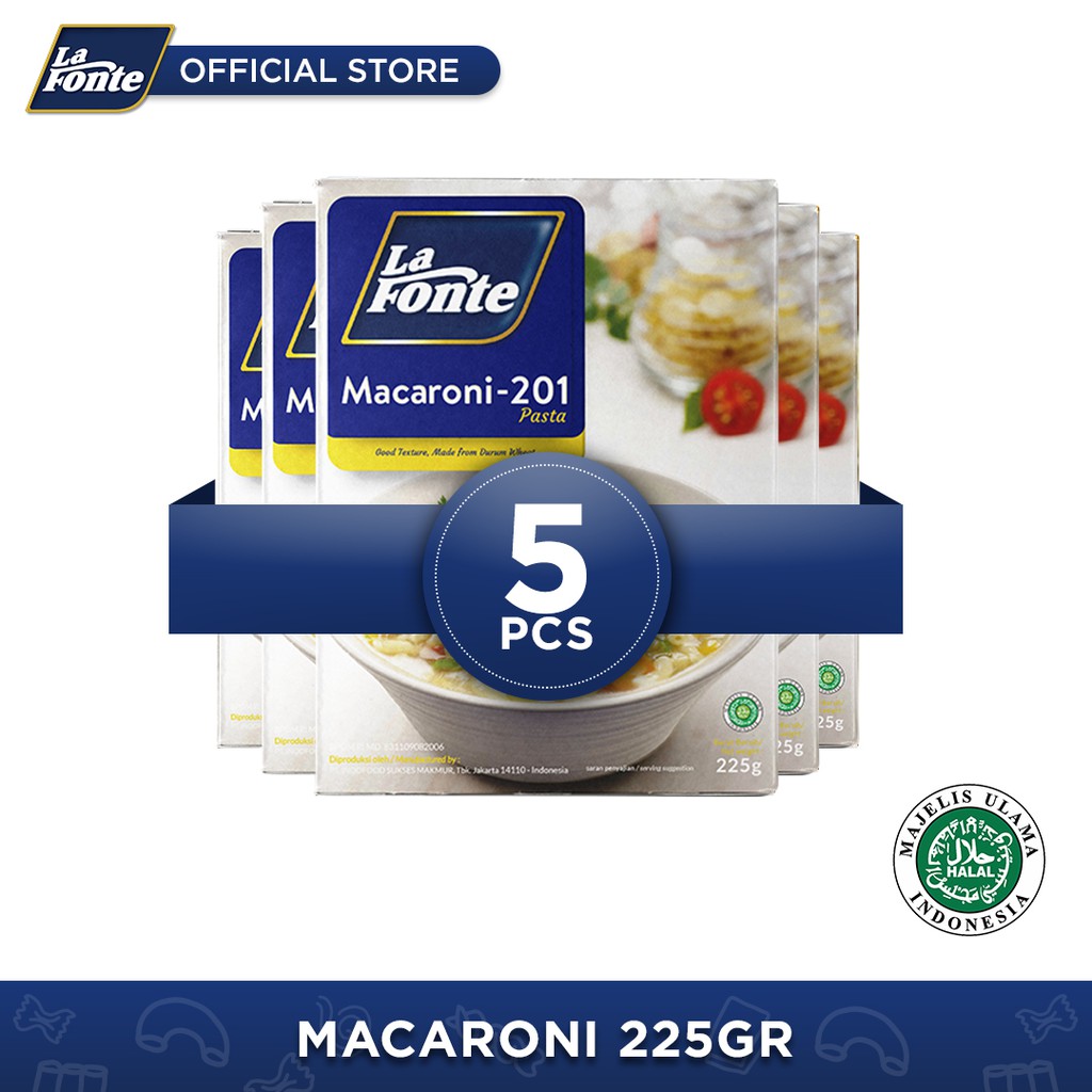 

La Fonte Macaroni 225gr - 5 Pcs