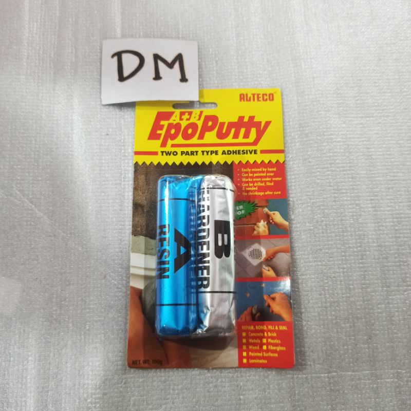 Lem Alteco epo putty Alteco 100 Gr lem kapal selam serba guna waterproof Asli Original Alteco