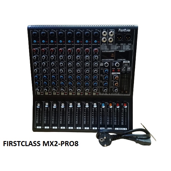 MIXER AUDIO 8 CHANNEL FIRST CLASS MX2-PRO8 PROFESSIONAL MIXER MX 2 PRO 8