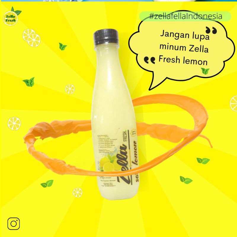 

2 BOTOL SARI LEMON DIET ZELLA FRESH 250 ML SARI LEMON ASLI JUS LEMON PERAS MURNI | LEMON DIET HERBAL