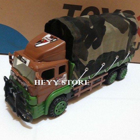 mainan truck besar tentara mainan militer BP 6029 mainan truck polisi dorong mainan mobil mobilan
