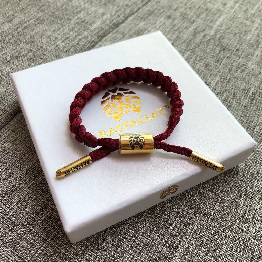 GELANG SILVER SOX 11 VARIANT - BRACELET RAS MAROON GOLD