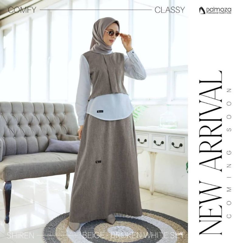 Setelan Premium Tunik dan Rok  Shireen by Damoza|Setelan Rok|Baju Setelan Dewasa|Baju Tunik Set Rok|