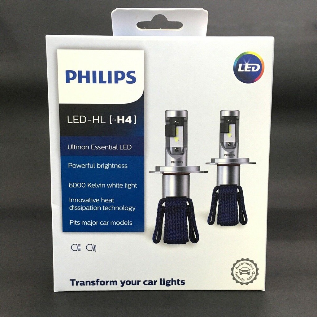 Philips Ultinon Led Essentials Original H4 Lampu Depan Mobil H4  White Superbright