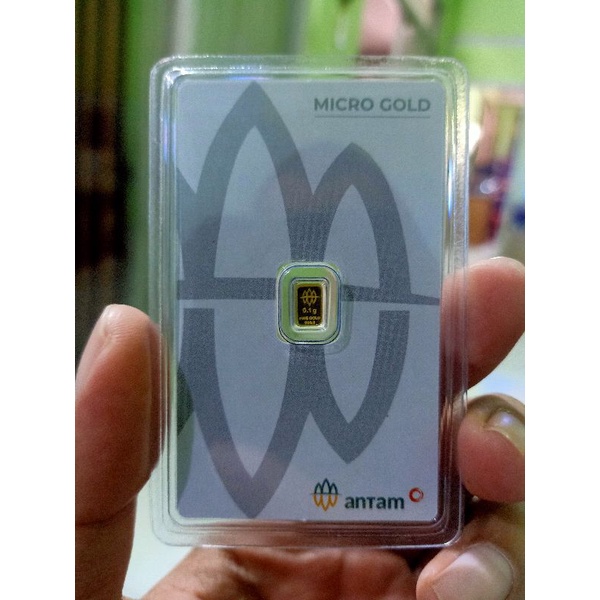 logam mulia emas micro Antam hartadinata 0.1 gr gram