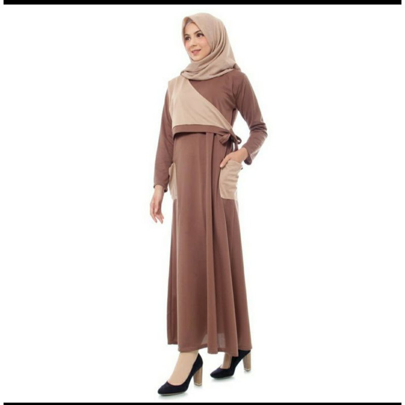 Mybamus Yava Pocket Dress Mocca-Khaki