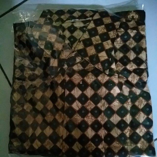 Bmbart Batik Hrb026 Kenongo Hem Pendek Padi Pekalongan M L Xl Batik Pria Murah Modern Prada Panjang