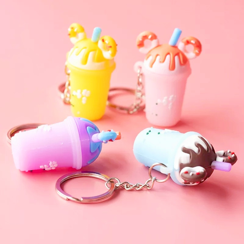 GANTUNGAN KUNCI ES KRIM DONAT // Ganci Karakter Ice Cream Donat Unik Lucu | Gantungan tas | Bag Charm | Souvenir Murah | Keychain | COD