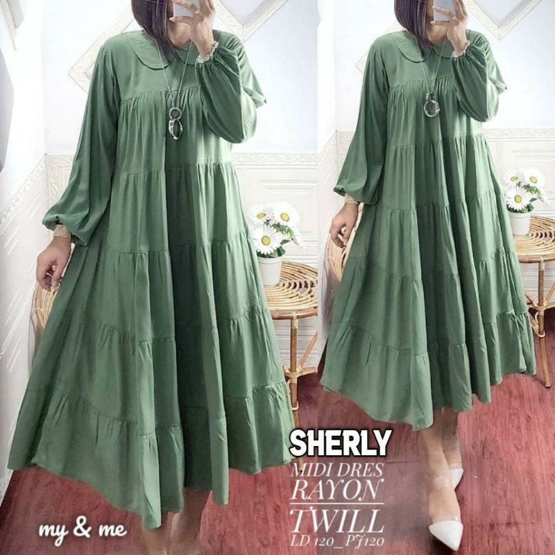 Sherly midi dress ori my&amp;me