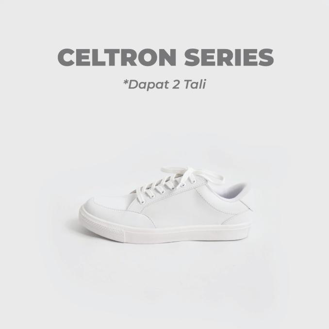 Sepatu Putih Pria White Sneakers Cowok Natara Celtron Full White