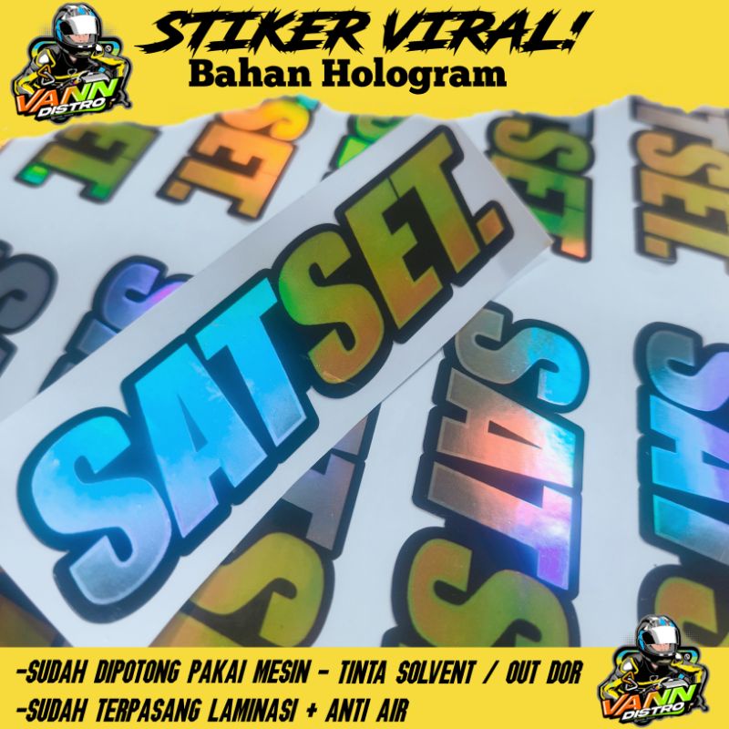 stiker satset kuning baru