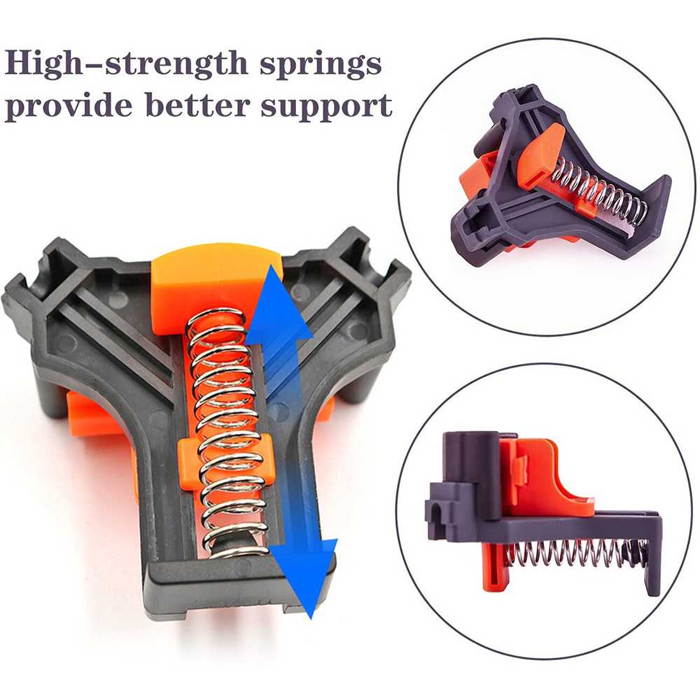 TD - PKK VAHIGCY Corner Clamp Clip Penjepit Sudut Kayu 90 Derajat 4PCS - AT8803