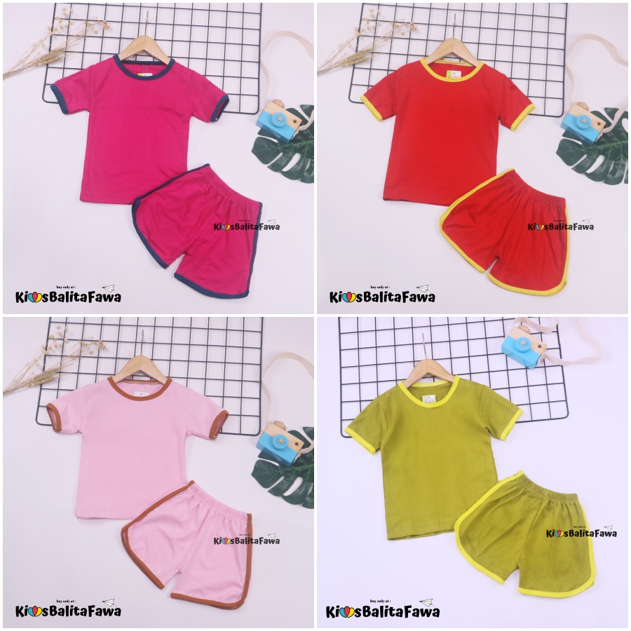 [PREMIUM] Set Chuba Chups Bayi - 3 Tahun / Baju Baby Laki Perempuan Setelan Tidur Polos Pendek Adem