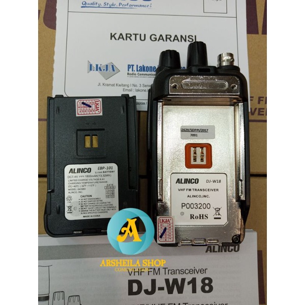 Ht alinco dj w18 original promo garansi 1 tahun