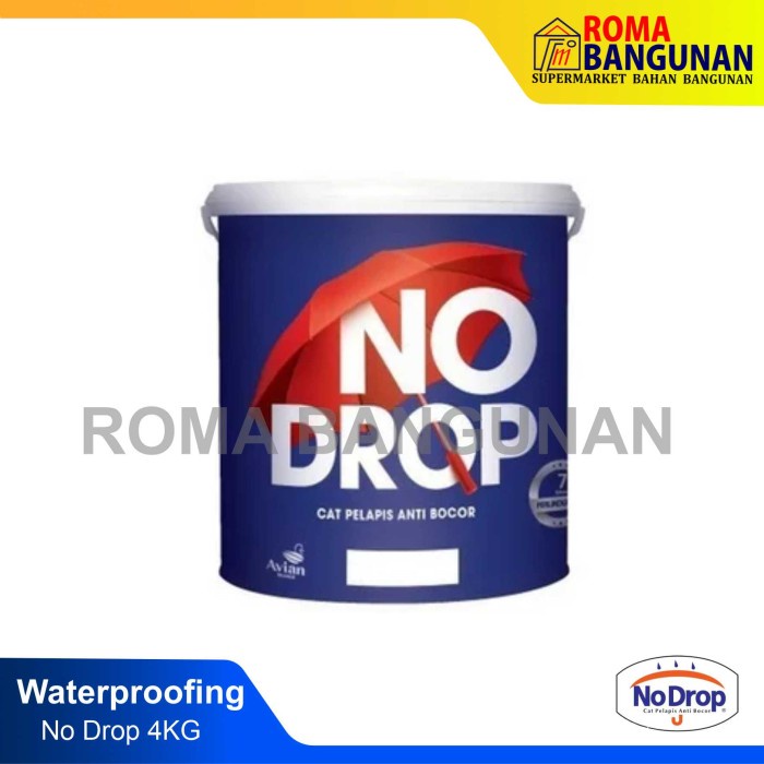 No Drop Cat Pelapis Anti Bocor (4 KG) - Hitam