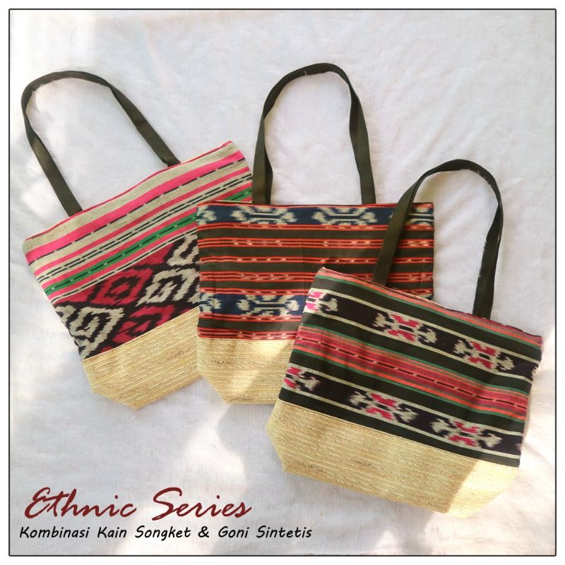 Totebag Kain Songket Goni Sintetis / Tas Etnik Gael / Ethnic Series