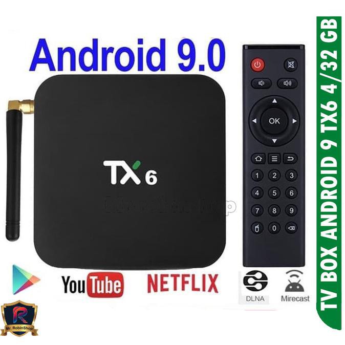 Ready&Siapkirim Tx6 6K Android Tv Box 4Gb 32Gb Android 9