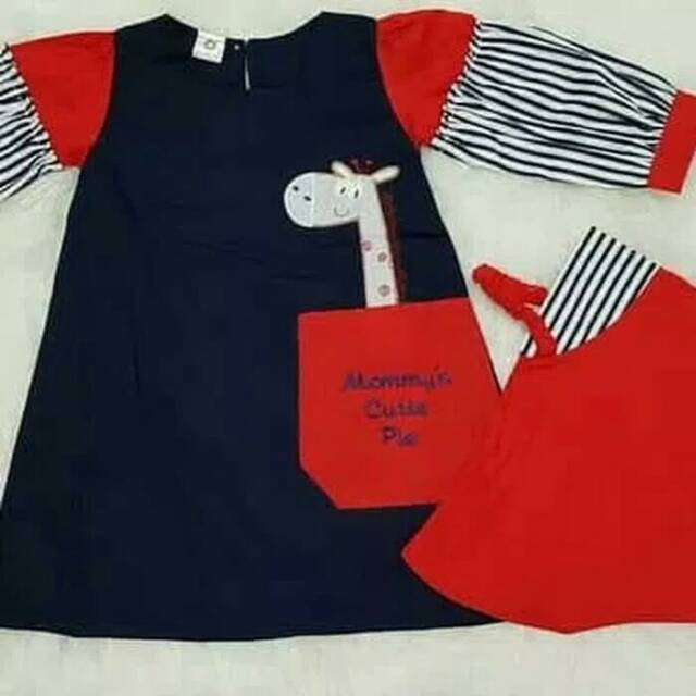 Baju Muslim Anak Bayi Perempuan Gamis Bayi Perempuan Set Jilbab Mommy