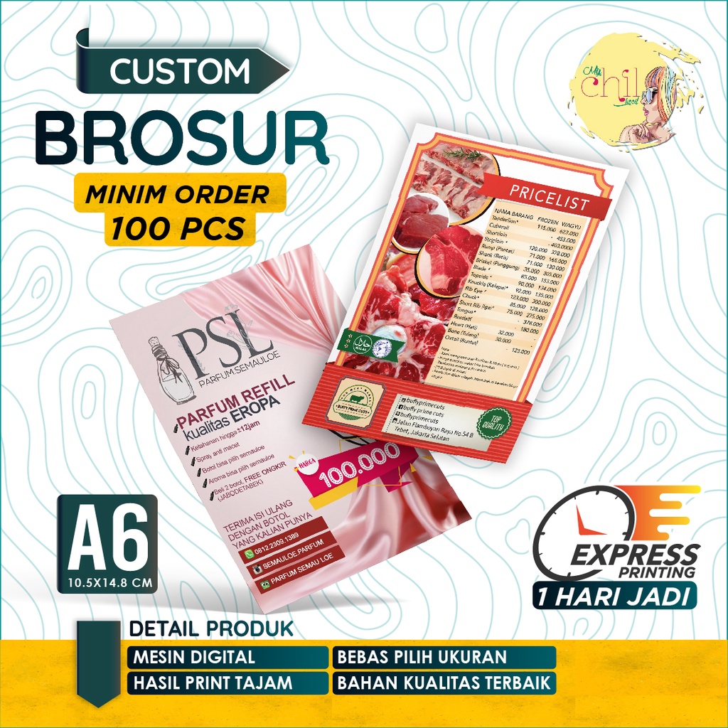 

Cetak Brosur A6 / Flyer 1 Sisi Full Color