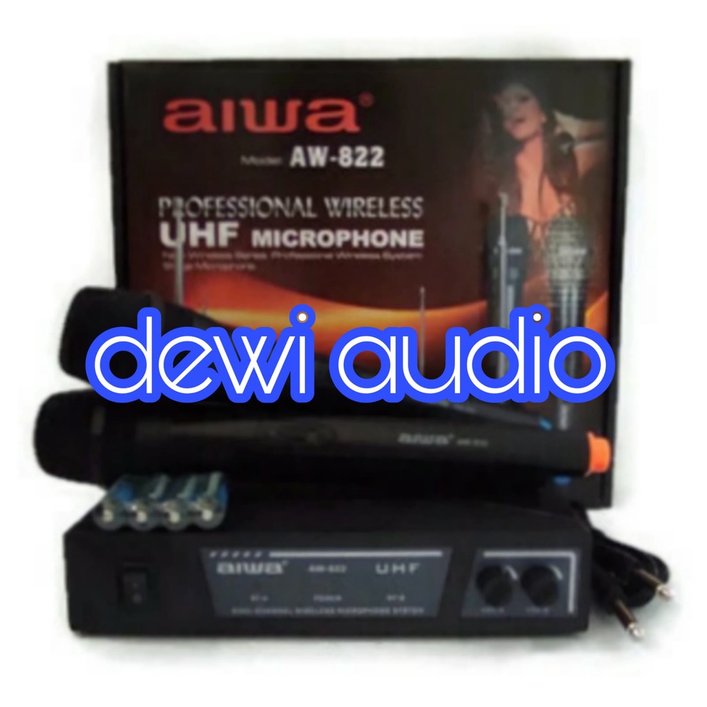 MIC AIWA AW822 / MICROPHONE WIRELESS AIWA AW-822 / MIC DOUBLE WIRELESS SONY AW822