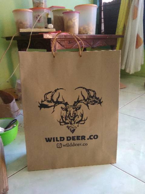 

Tas kertas paperbag ukuran 30*10*40 cm SABLON