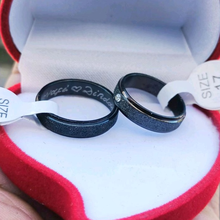 cincin ukir nama,cincin couple,cincin TITANIUM