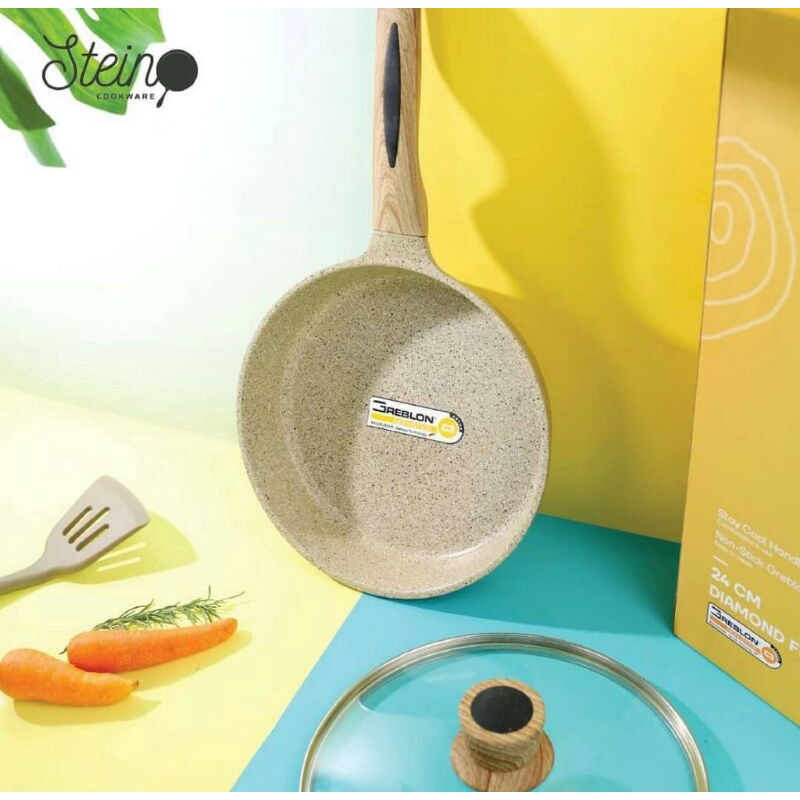 Stein Cookware Fry Pan 24 cm + Lid Diamond series