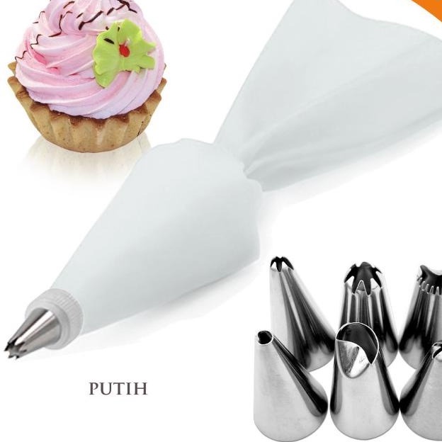 Icing Piping Bag Silikon Set Cake Decorating Cookie + Spuit 16 IN 1 / SPUIT DEKORASI KUE CHEF PASTRY