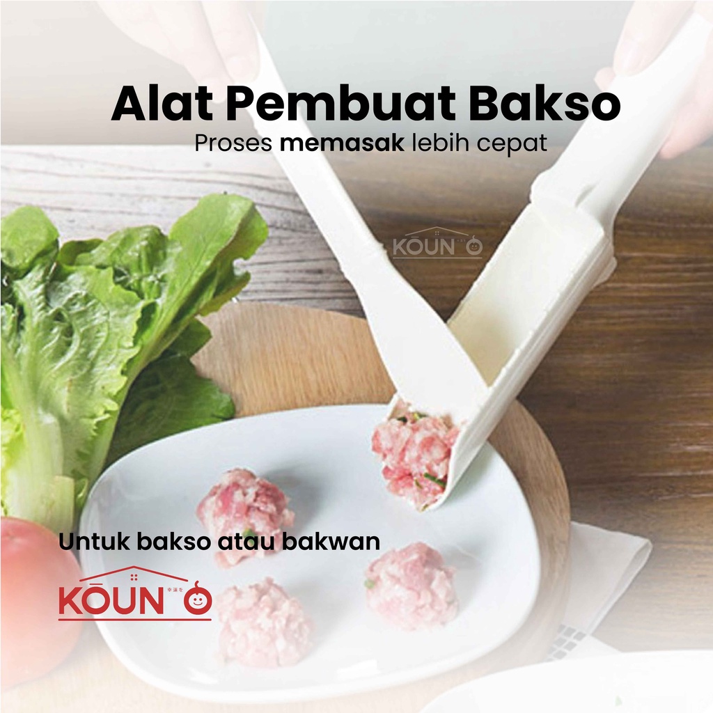 Alat Pembuat Bakso Bulat Ikan Daging Sapi Kuah Alat Pencetak Baso Sapi Pentol Meat Ball Maker