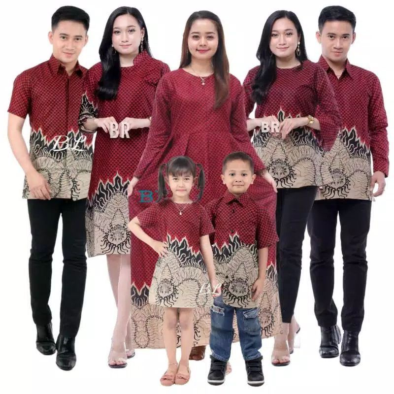 Batik Couple keluarga Maura Couple Sania Ruffle Ori Ndoro Jowi dnt termurah