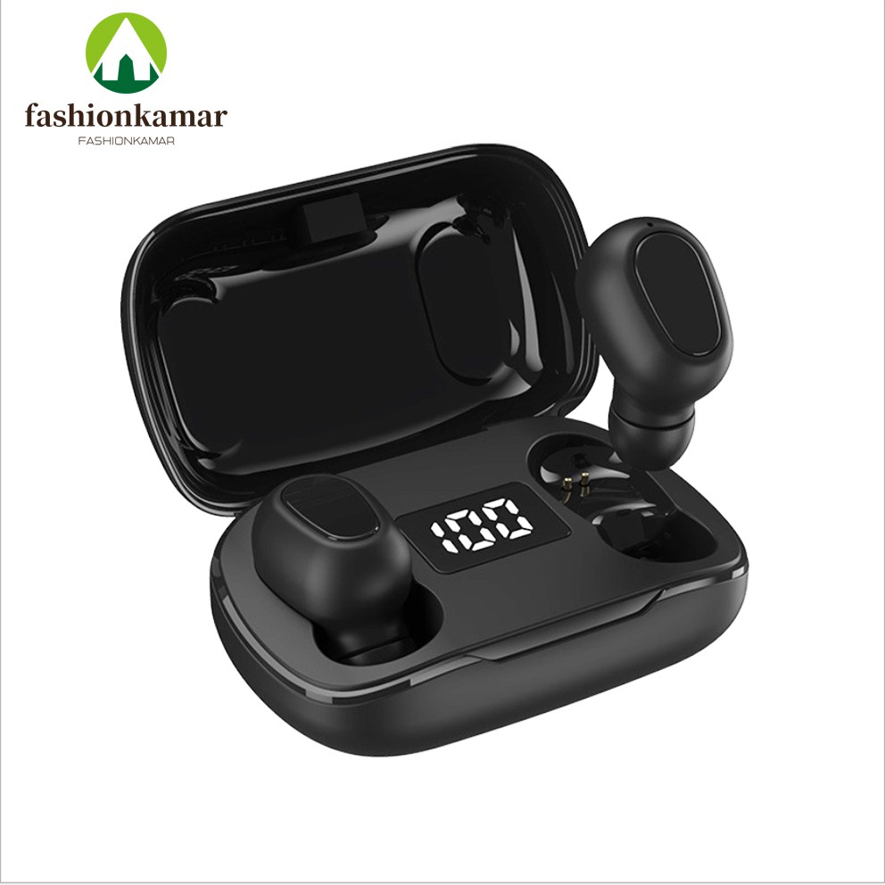 Earphone TWS-L21 PRO Wireless Bluetooth untuk Android &amp; iPhone Versi Bluetooth 5.0