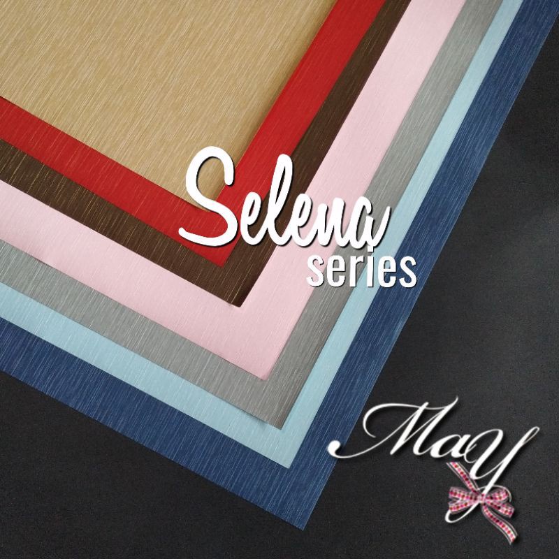 

Kertas Kado Fancy Paper textur shabby chic garis (Selena Ivory, Grey, Brown, Red, Light, Blue, Pink)