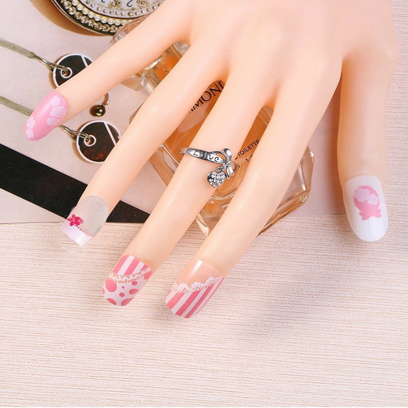 Fake Nails Art Modern Dekorasi Sovenir Kuku Palsu Cantik Termurah