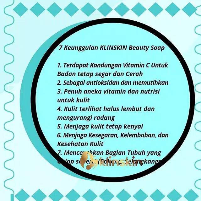 MEDAN TERMURAH/GROSIR KLIN SKIN BPOM/SABUN PEMUTIH 100 %