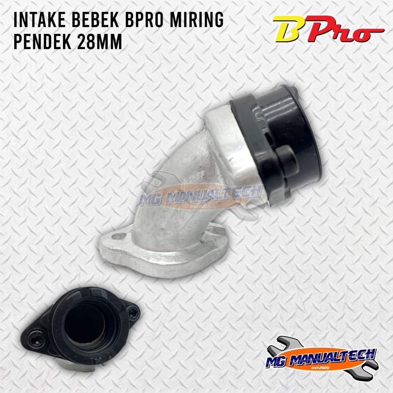 Termurah intake intek manipol manifold bebek bpro miring pendek silver