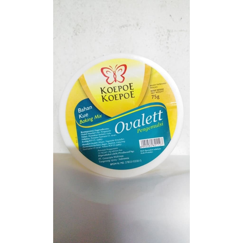 

kupu-kupu koepoekoepoe ovalett 75gr ovalet