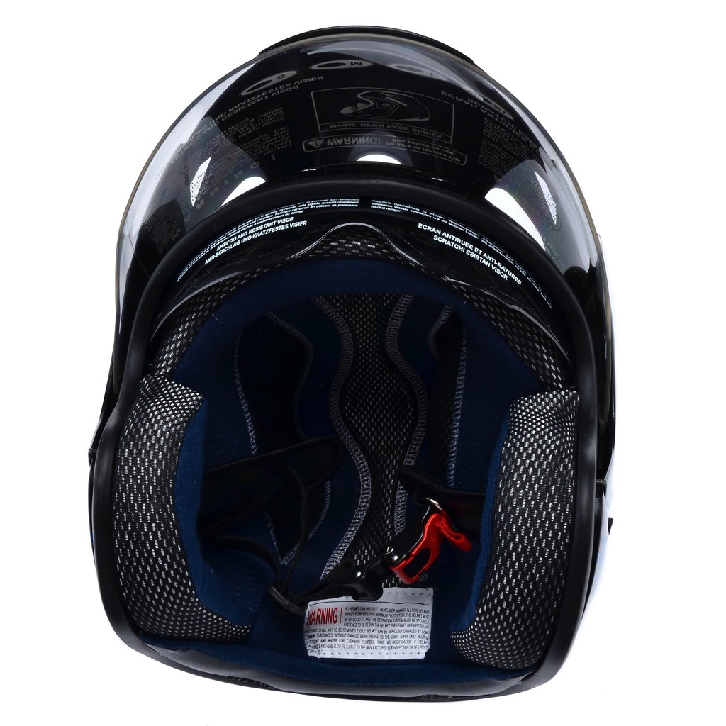 [Helm Dewasa] MSR Helmet Impressive - Protect - Hitam Biru + Promo Gratis Sarung Tangan