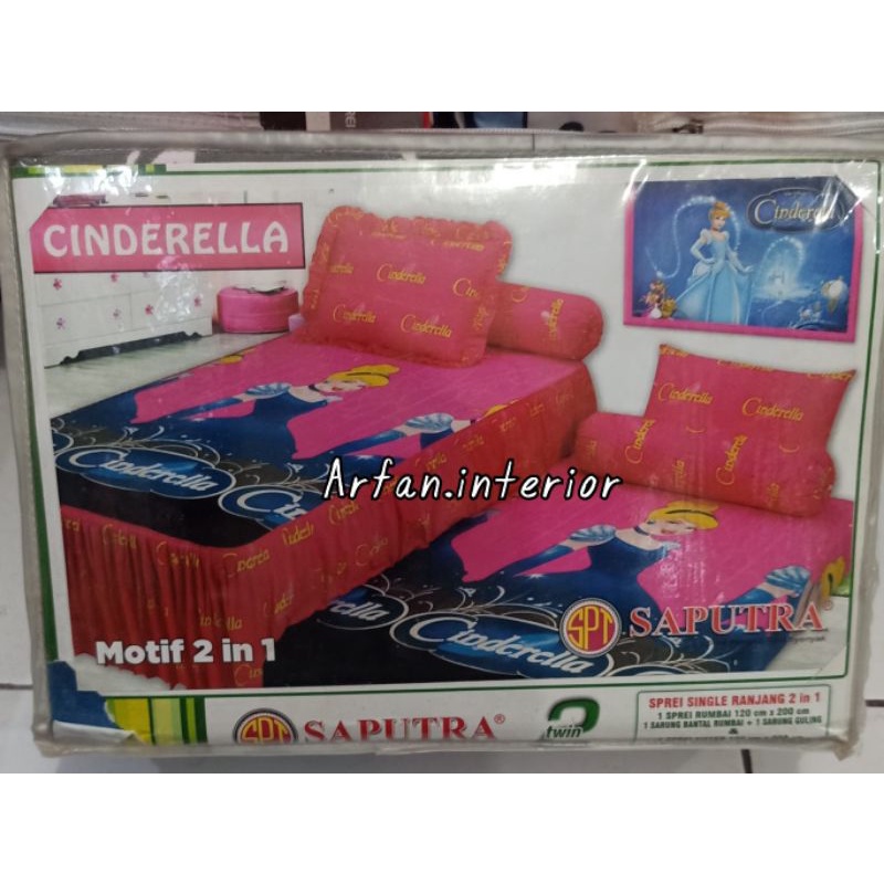 Saputra sprei sorong saputra 2 IN 1 - 120x200