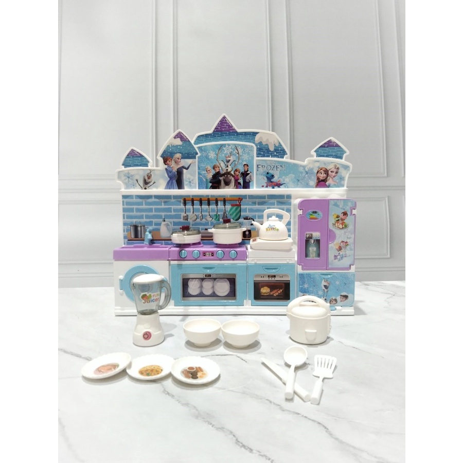 Mainan anak Perempuan Dapuran Kitchen Set Little Chef Cat Fro'zen