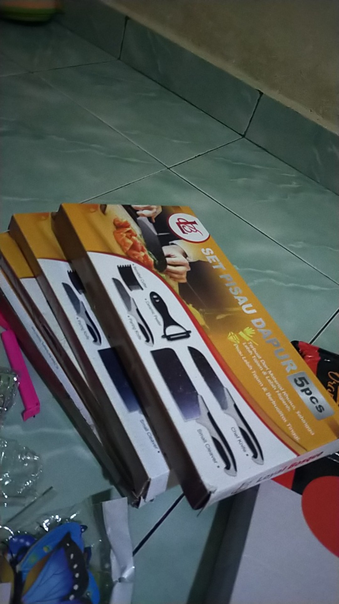 Pisau Batu Maifan Tajam Set 5in1 Set Dapur Lengkap Plus Kupasan Homewallpapershop