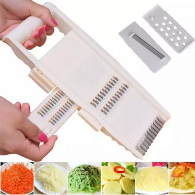 Parutan Multifungsi 8 in 1 Kitchen Treasure Parutan Kentang Alat Parut Modern Multifungsi*