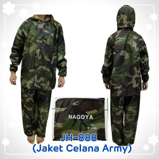 Jas Hujan Setelan Loreng / Army Nagoya JH-888