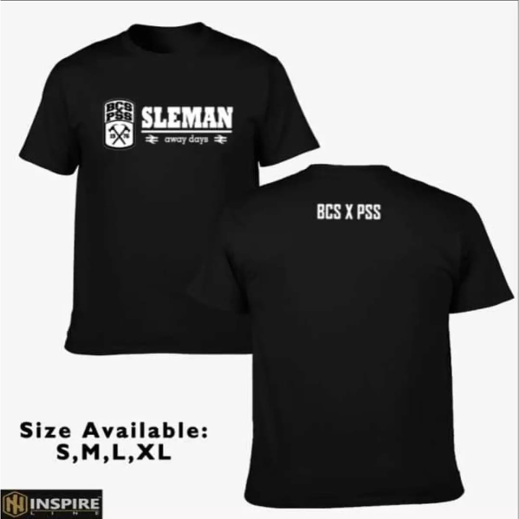 BAJU TSHIRT COD TERLARIS BCS PSS SLEMAN AWAY DAYS/ULTRAS BCS SLEMAN