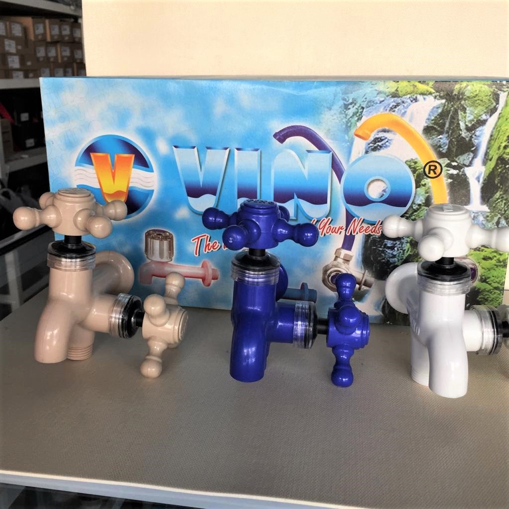 KRAN CABANG BALING VINO PLASTIK / KERAN KRAN AIR CABANG VINO / KERAN KRAN AIR PLASTIK CABANG DINGING