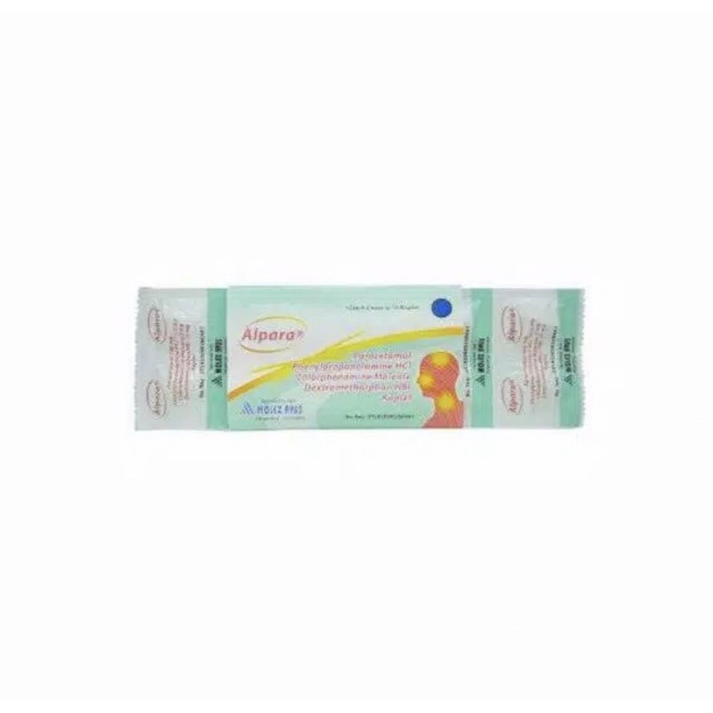 Alpara strip 10 tablet ( obat batuk pilek kepala pusing &amp; demam )