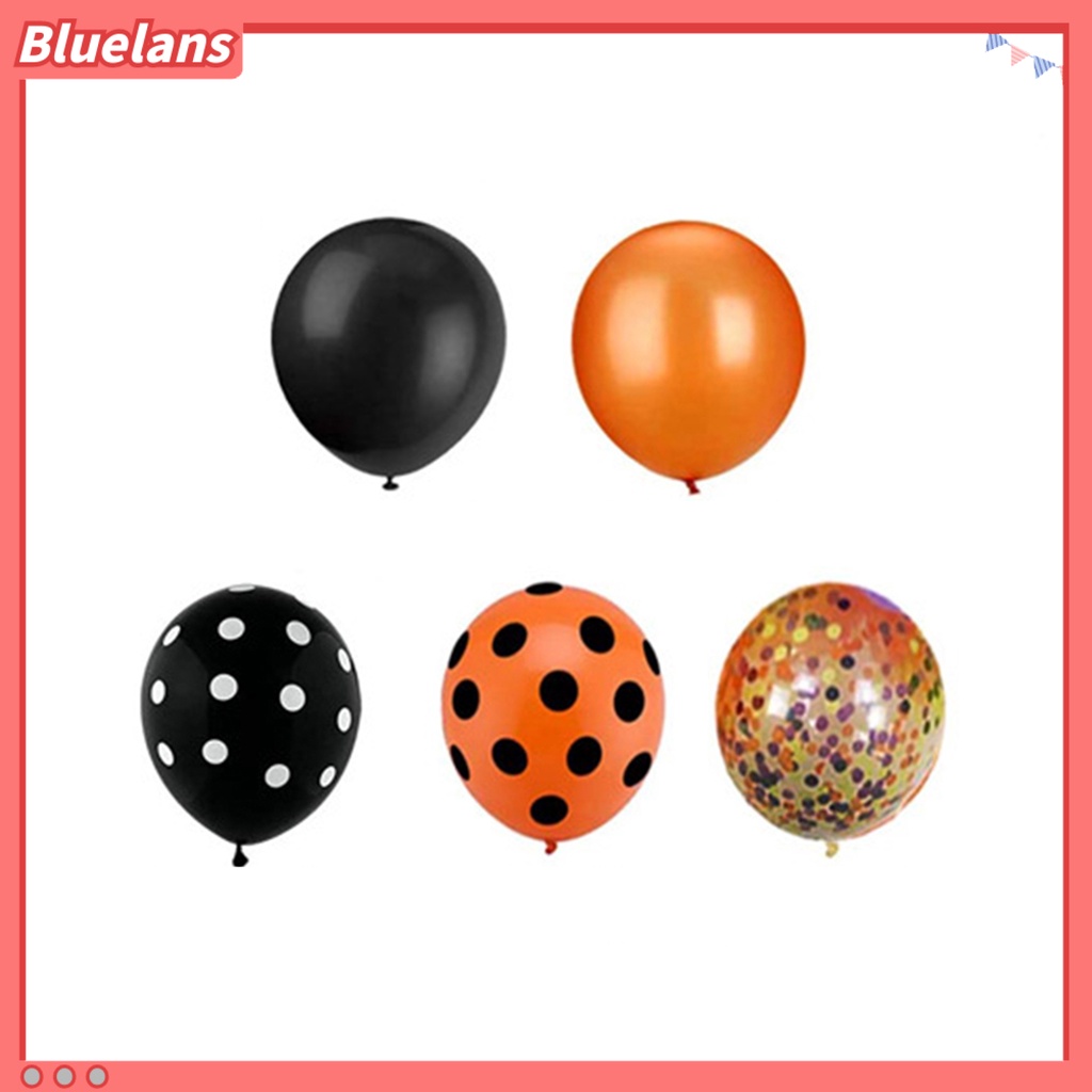 120pcs / Set Balon Latex Inflatable Bentuk Mata Hantu / Laba-Laba Untuk Dekorasi Halloween