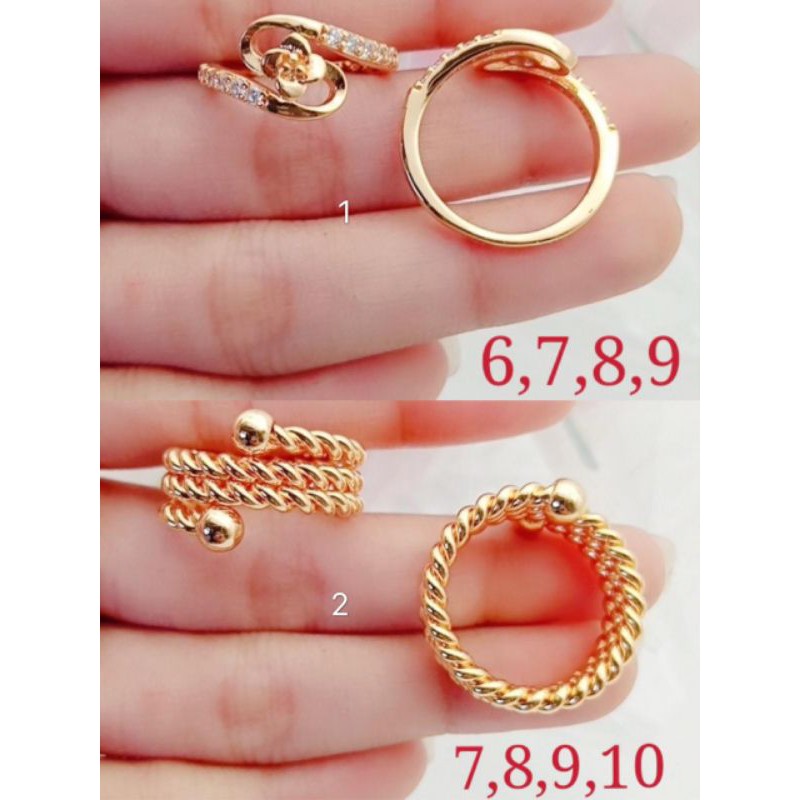 cincin lapis emas model bunga tren